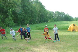 Cubs at play during summer camp.